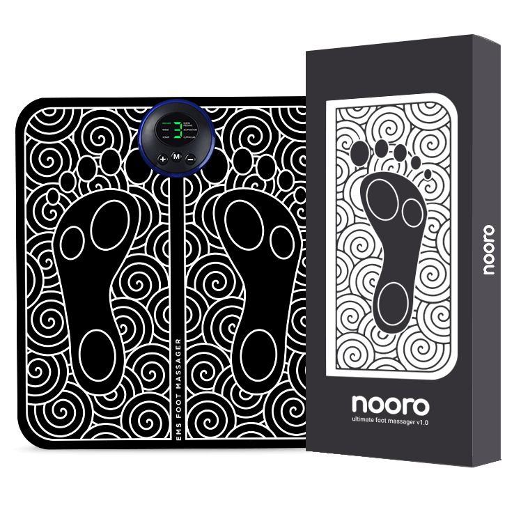 Nooro EMS Foot Massager — device and packaging